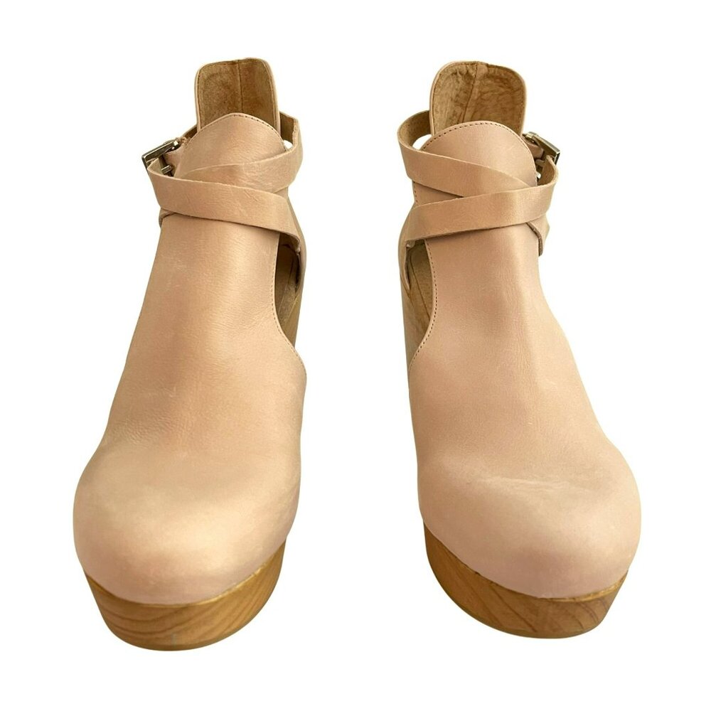 Free People Blush Cedar Clogs Leather Size EU 38 US 8 - Picture 3 of 8